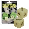 Dice Glow-in-the-dark Engl.